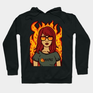 Daria on Fire Hoodie